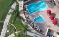 view of pool from above