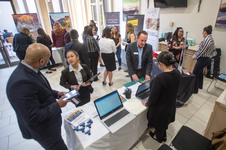 Career fair booths