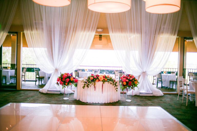 sweethearts table in banquet room