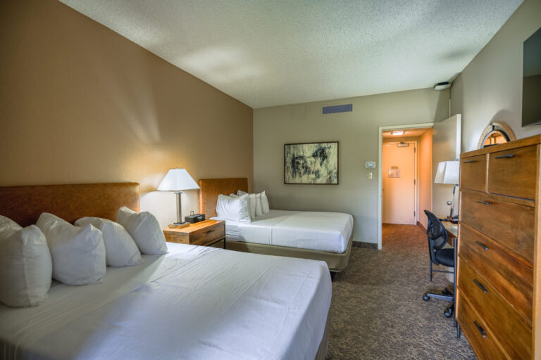 standard two double beds guest room