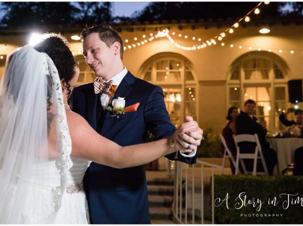 bride and groom's first dance